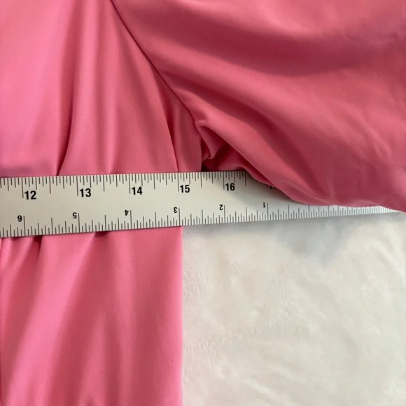 Chelsea Reece Pink Puff Sleeve Midi Dress size 6 - Picture 4 of 11